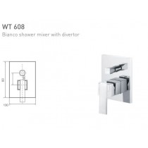 ECT Bianco Shower Mixer with Divertor